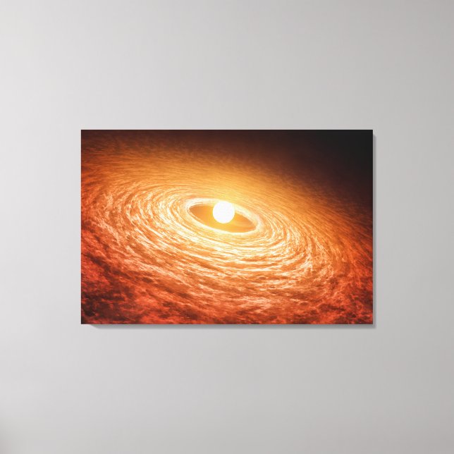 Toile Disque De Matériel Autour De Star Fu Orionis. (Recto)