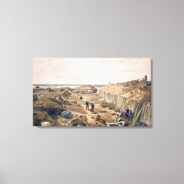 Toile Ditch du Bastion du Mat, assiette de "Le Siège (Recto)