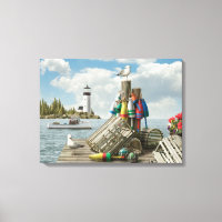 Toile "Dockside" Alan Giana Imprimer
