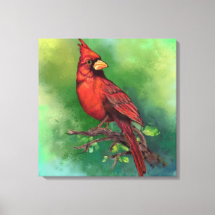 Toile d'oiseaux du Cardinal rouge du Nord Imprimer