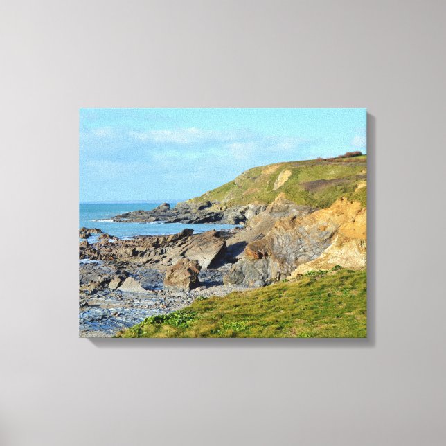 Toile Dollar Cove Cornwall Angleterre Poldark Emplacemen (Recto)