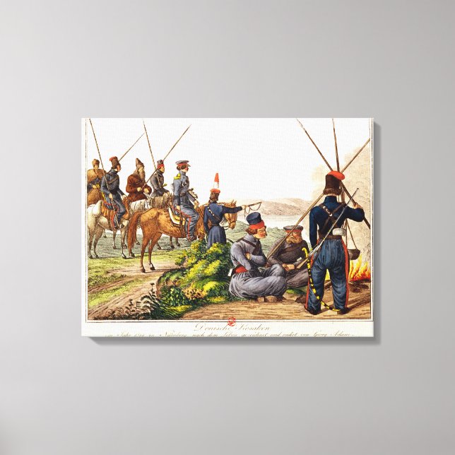 Toile Don Cossacks en 1814 (Recto)