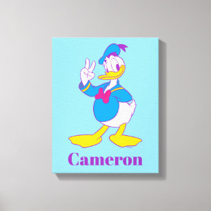 Toile Donald Duck Signe de Paix