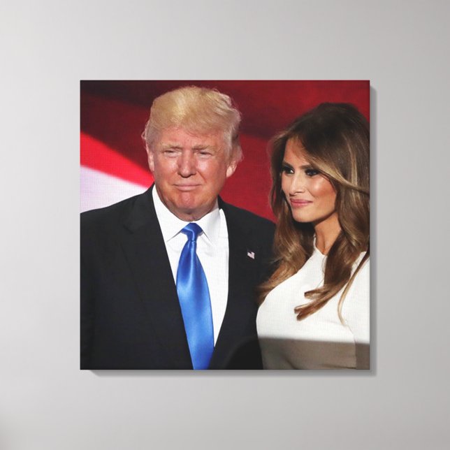 TOILE DONALD & MELANIA TRUMP (Recto)