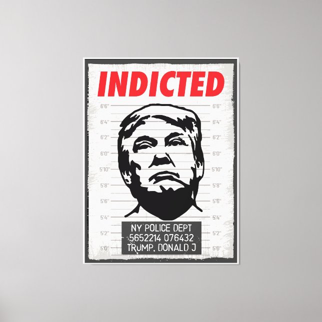 Toile Donald Trump inculpé (Recto)