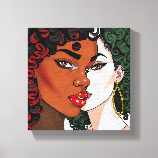 Toile Don't touch my beautiful black hair melanin sista (Recto)