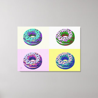 Toile Donuts Style Rétro Pop Art