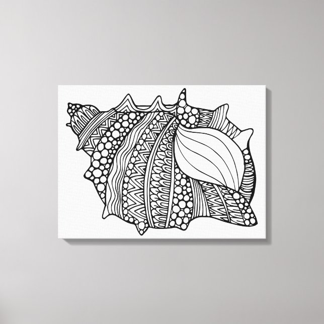 Toile Doodle inspiré 6 (Recto)