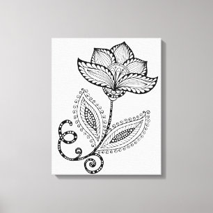 Toile Doodles Henna Paisley Mehndi 6