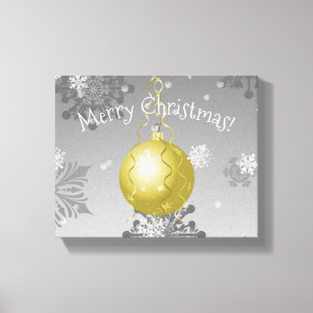 Toile d'ornement de Noël Gold Fancy (Recto)