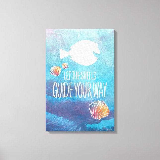 Toile Dory | Laissez les coquilles guider votre chemin (Recto)