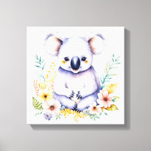 Toile Doux ours koala bébé décoration de nurserie