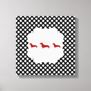 Toile Doxie noire/blanche