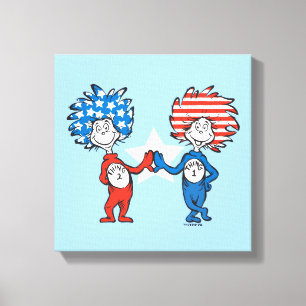 Toile Dr. Seuss Chose Une Chose Deux Graphique Patriot