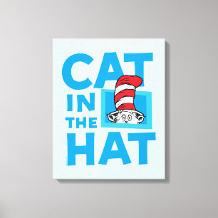 Toile Dr. Seuss Logo du Chat dans le Chapeau
