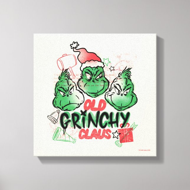 Toile Dr Seuss | Vieux Claus Grinch (Recto)
