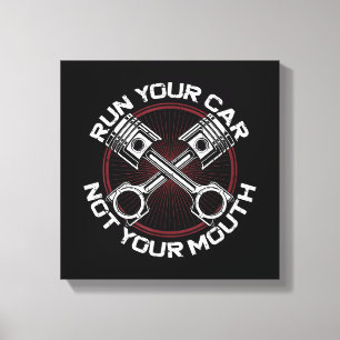 Toile Drag Racing Car Vintage Exécuter Votre Voiture Pas