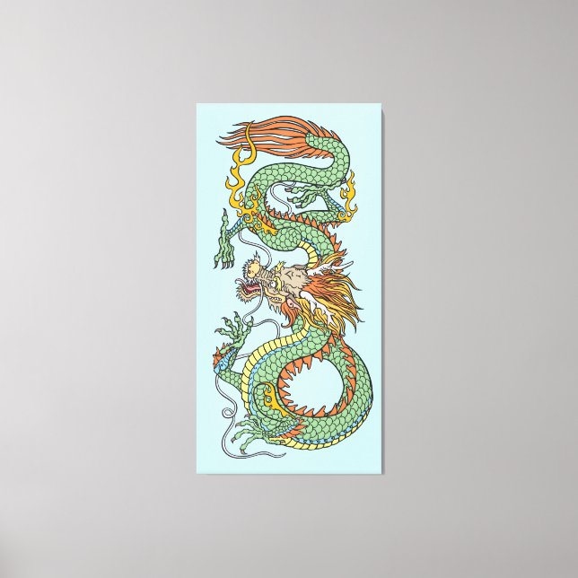 Toile Dragon chinois traditionnel (Recto)