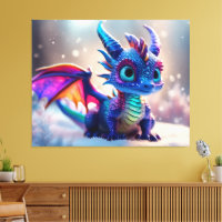 Dragon dans la neige.