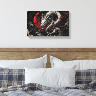 Toile Dragon de la Lune de Sang