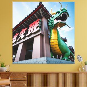 Toile Dragon impérial chinois