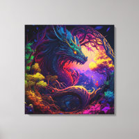 Dragon mystique Enchanted Forest Imaginaire Art