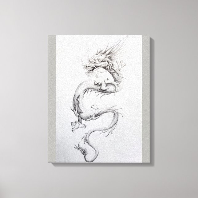 Toile Dragon oriental (Recto)