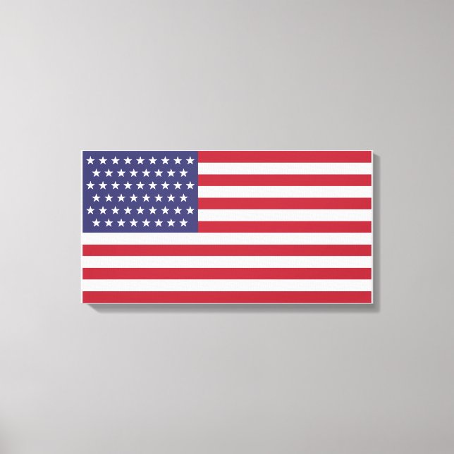 Toile Drapeau 51 étoiles des États-Unis d'Amérique (État (Recto)