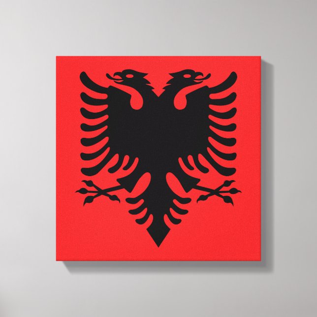 Toile Drapeau albanais (Recto)
