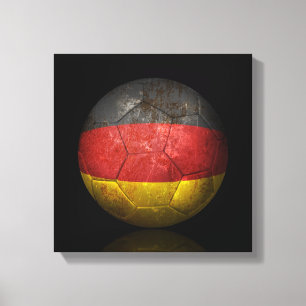 Toile Drapeau Allemand Porté Football Ball