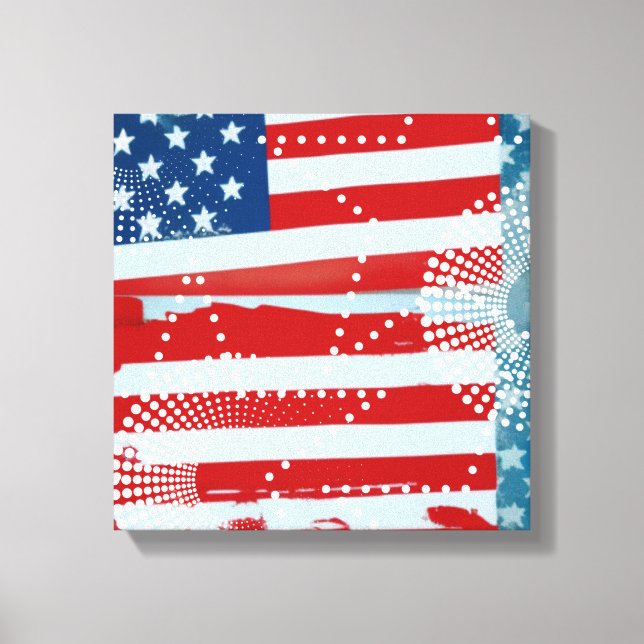 Toile Drapeau américain (Recto)