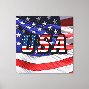 Toile Drapeau américain