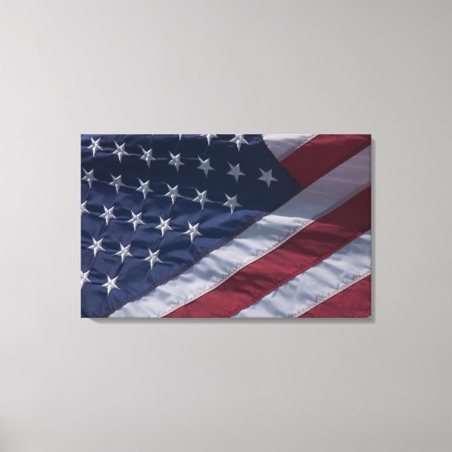 Toile Drapeau américain. (Recto)