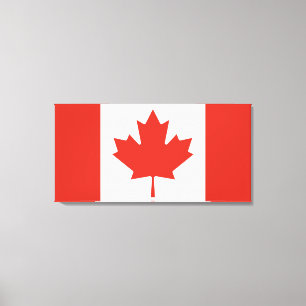Toile Drapeau canadien (Feuille d'érable) (Canada)