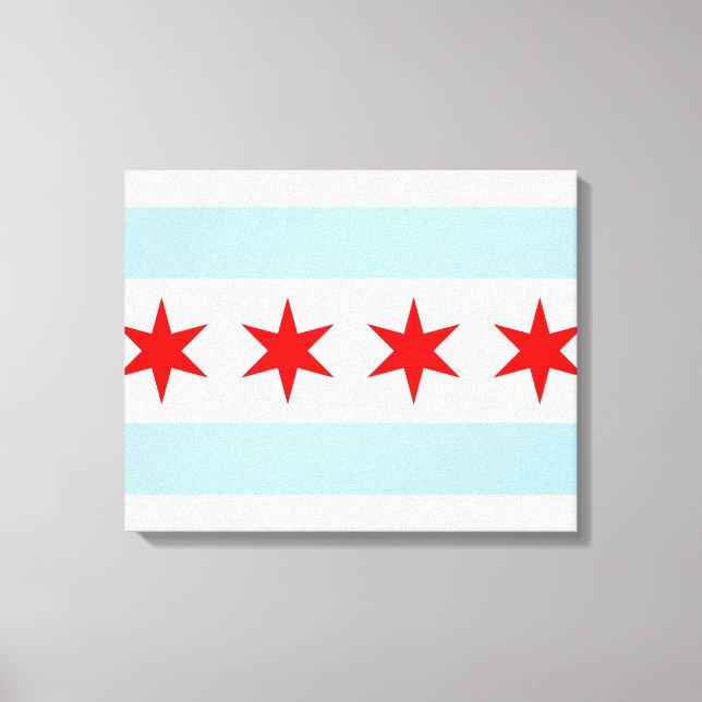 Toile Drapeau de Chicago (Recto)