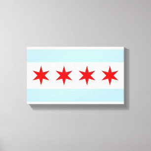 Toile Drapeau de Chicago