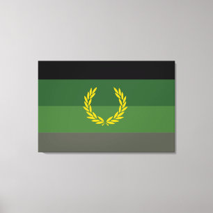 Toile Drapeau de fierté de l'uniforme militaire