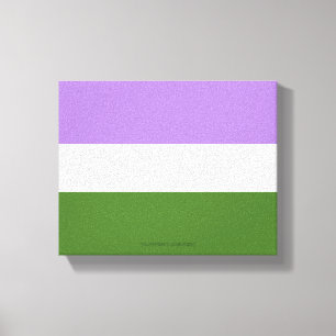 Toile Drapeau de fierté genderqueer de SlipperyJoe lavan