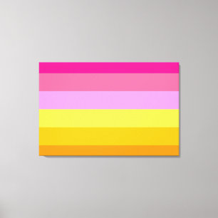 Toile Drapeau de fierté lesbienne (Aube)