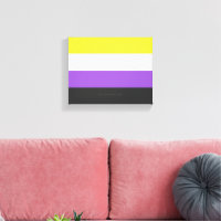 Drapeau de fierté non binaire de SlipperyJoe's jau