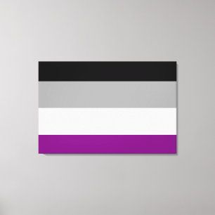 Toile Drapeau de la fierté asexuelle
