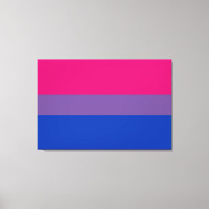 Toile Drapeau de la fierté bisexuelle
