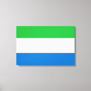 Toile Drapeau de la Sierra Leone