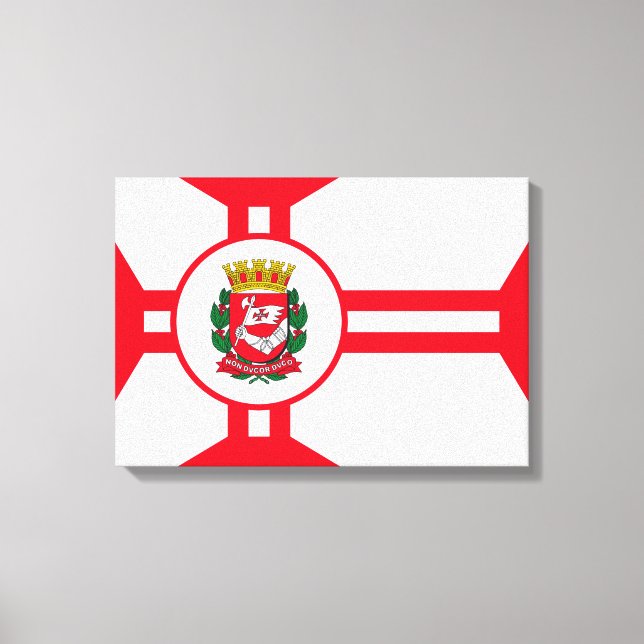 Toile Drapeau de la ville de São Paulo (Recto)