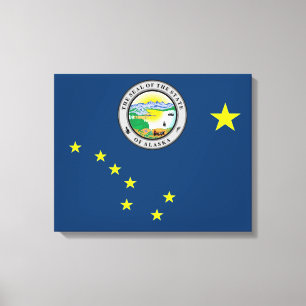 Toile Drapeau de l'Alaska