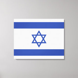 Toile Drapeau de l'État d'Israël Étoile de David Judaïsm