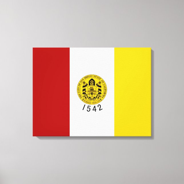 Toile Drapeau de San Diego (Californie) (Recto)