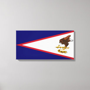 Toile Drapeau des Samoa américaines