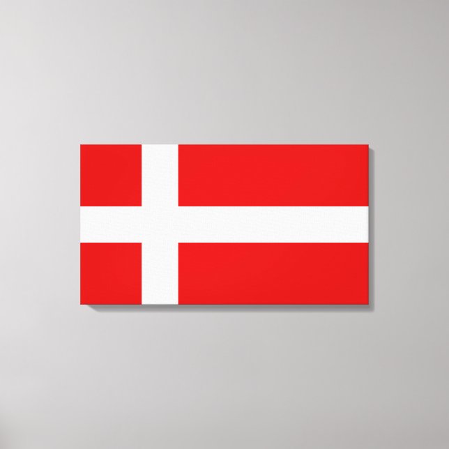 Toile Drapeau du Danemark (Recto)