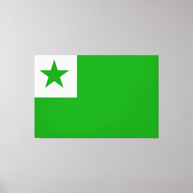 Toile Drapeau Esperanto (Recto)